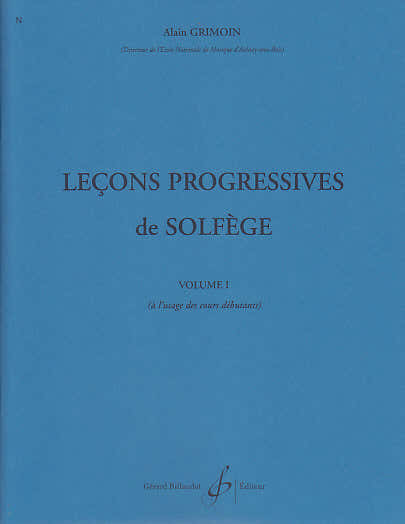 3 Lecons Progressives De Solfège Vol.1 - Grimoin