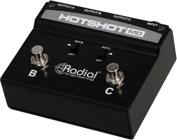 Radial HOTSHOT-MD Microfoonschakelaar met 3 uitgangen