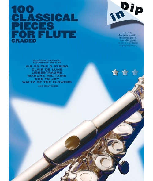 Wise Publications Dip In 100 Classical Pieces For Flute