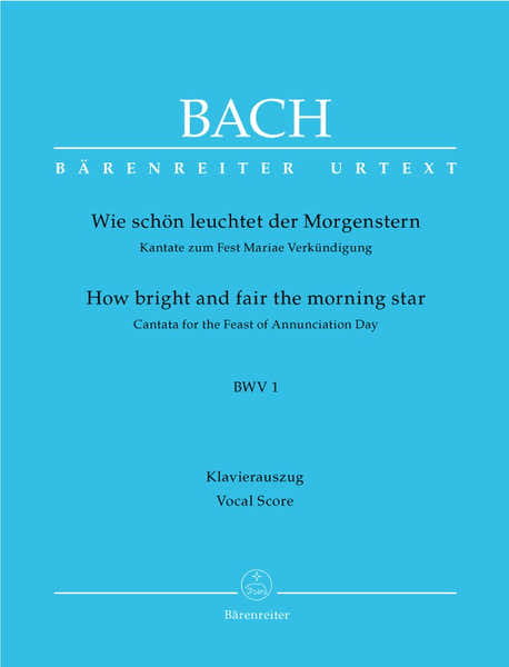 J.S. - Wie Schon Leuchtet Der Morgenstern Cate Bwv 1 - Ch Piano