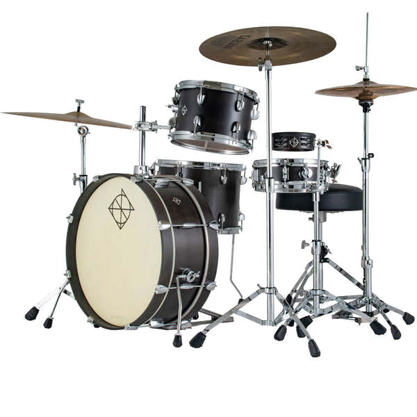 Dixon Little Roomer Kit Fusion 20 - Afwerking Satin Black Coal Lacquer