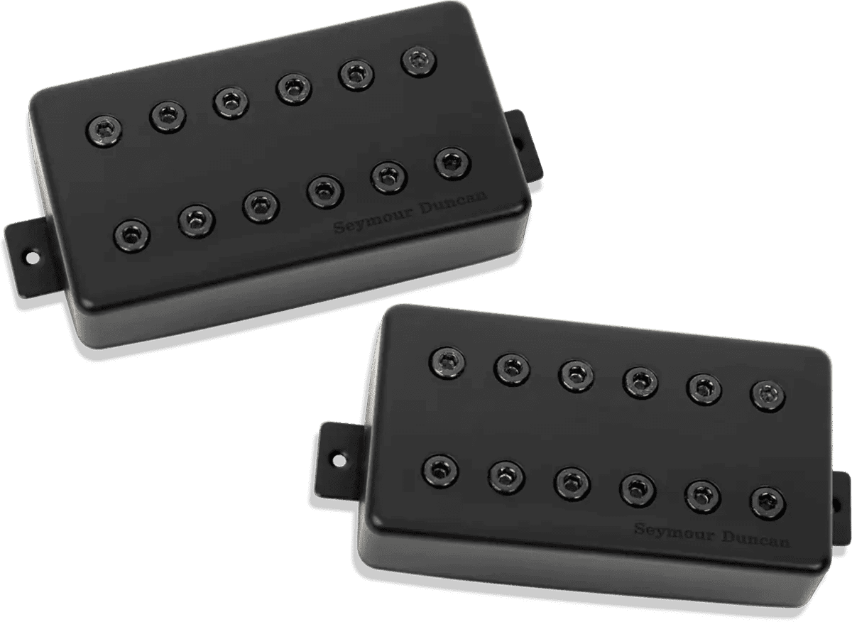 Set de Humbucker Sign. Mark Holcomb Scarlet et Scourge Capots Noirs