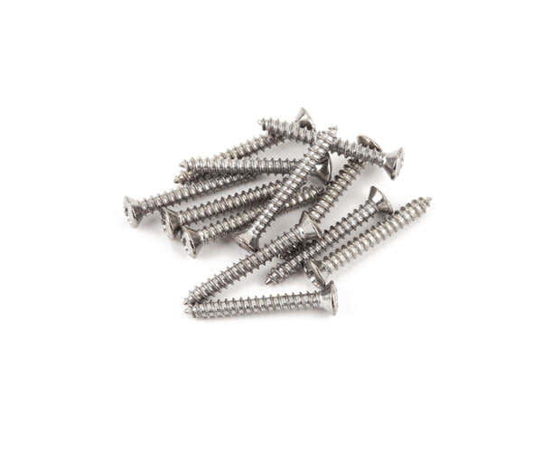 Bass/Tele Bridge/strap Button Mounting Screws Phillips-Head Chrome (12)