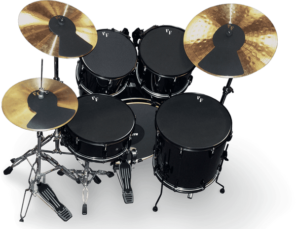 Sourdine Batterie Standard 22/12/13/16 + 14 + Cymbales