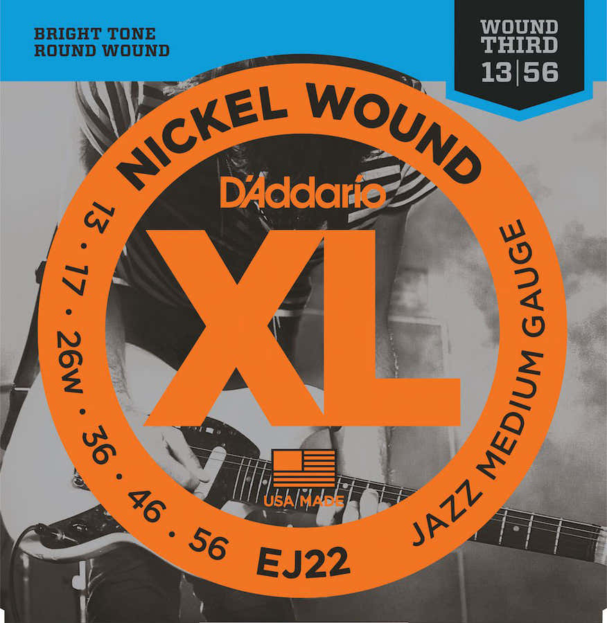 EJ22 Nickel Wound Jazz Medium 13-56