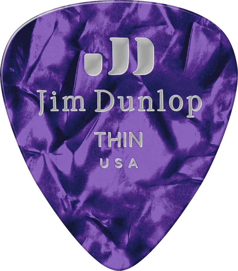 12 x Thin Genuine Celluloid Purple