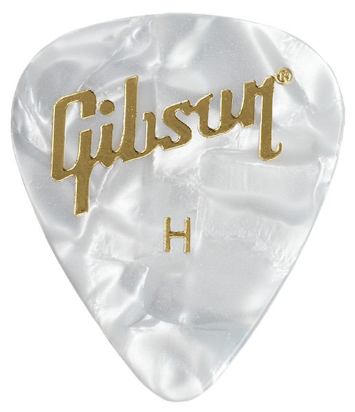 Gibson Accessories Plectrums Pearloid Wit 12 Pack Zwaar