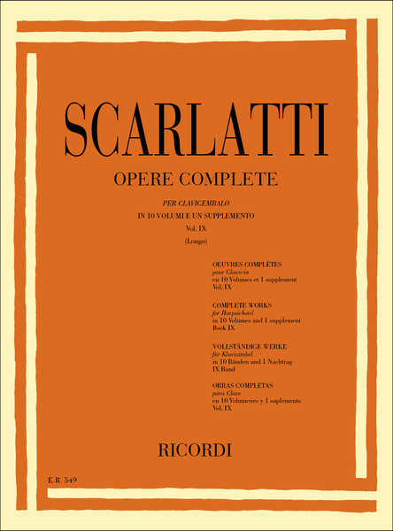 SCARLATTI D. - OPERE COMPLETE VOL.9 - CLAVECIN