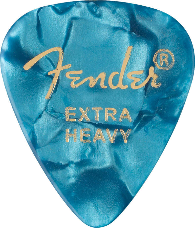 351 Shape Premium Picks Extra Heavy Ocean Turquoise 12 Pack