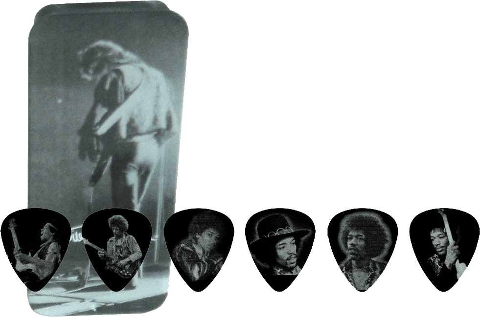 12 x Jimi Hendrix Silver Portrait Medium