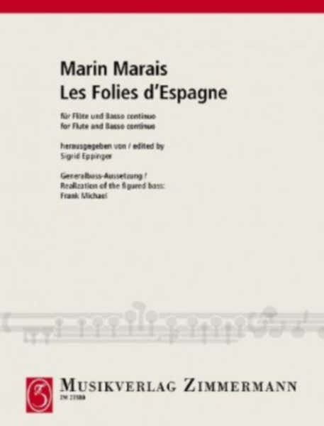 Zimmermann Marin Marais - Les Folies D'espagne - Flute & Basse Continue