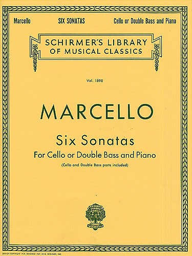 Benedetto Marcello - Six Sonatas - Cello Or Double Bass