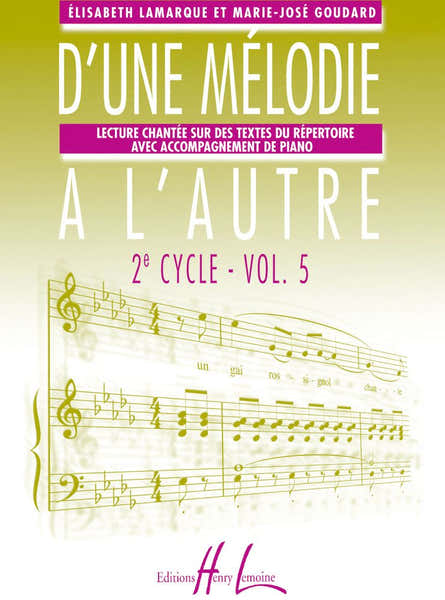 Lamarque/goudard - D'une Mélodie À L'autre Vol.5