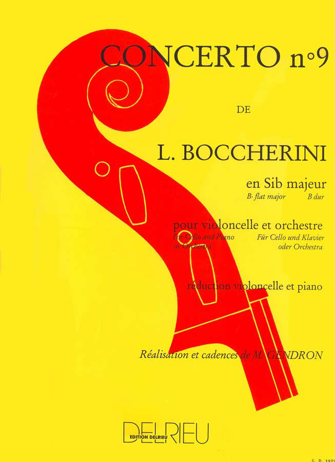 Boccherini L. - Concerto N°9 En Sib Maj. G482 - Cello Piano