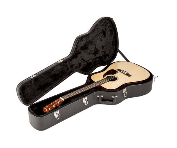 Folk Dreadnought Flat-top Koffer Zwart