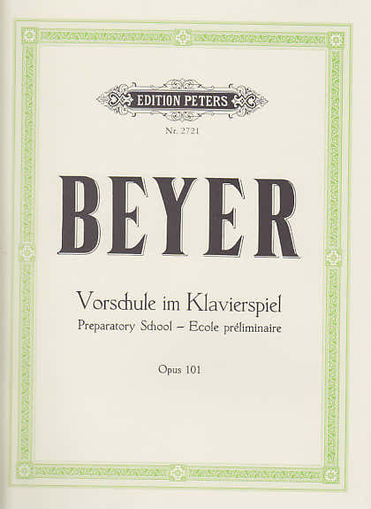 Edition Peters Preparatory School Op.101 - Beyer