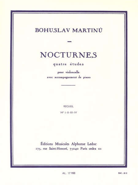 Nocturnes pour violoncelle et piano