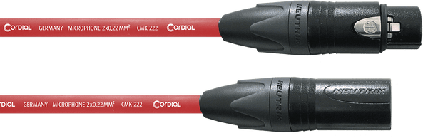 Microfoonkabel XLR 10 M Rood