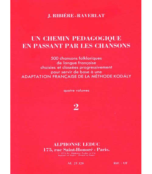 RIBIERE-RAVERLAT - Pedagogisch traject Vol.2 - Zang
