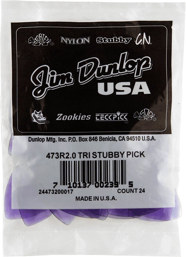 24 x 2,00mm Triangle Stubby Light Purple