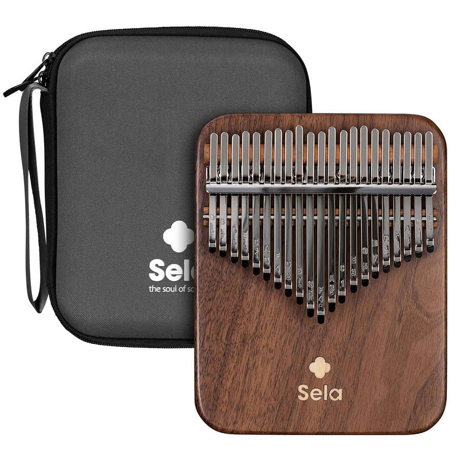 Kalimba 21 van massief notenhout