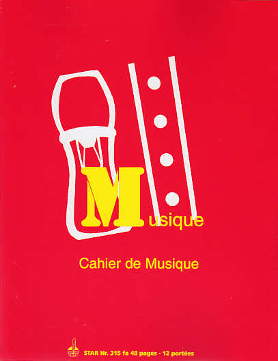 Cahier de Musique 12 Portées
