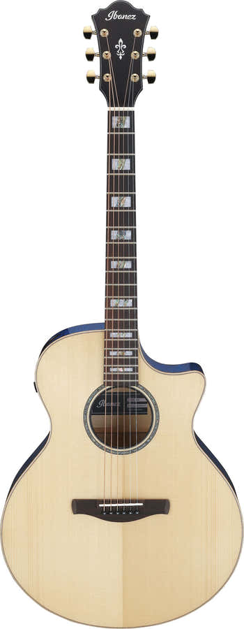 AE390-NTA Natuurlijk bovenblad, aquablauwe body