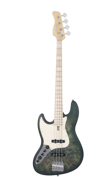 Er V7 Swamp Ash Reissue-4 Lh Tgr.S Transparant Groen Satijn