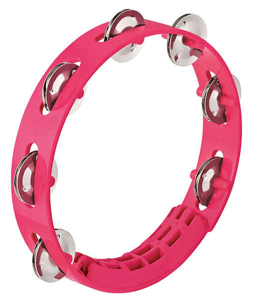 Tambourin - 8" - 1 Rangee De Cymbalettes - Rose