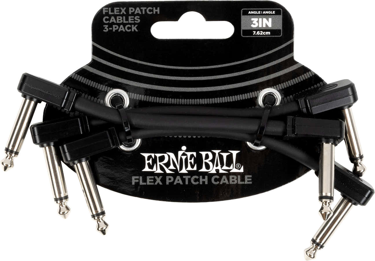 Cable Patch Flex 7,5Cm - Pack 3 Noir