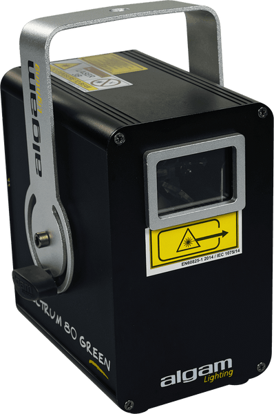 Algam Lighting SPECTRUM 80 GROEN - 80 MW ZWART-WIT GROENE LASER