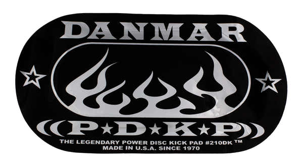 Danmar 210DKF - Pad Autocollant Grosse Caisse Double Pédale - Flamme