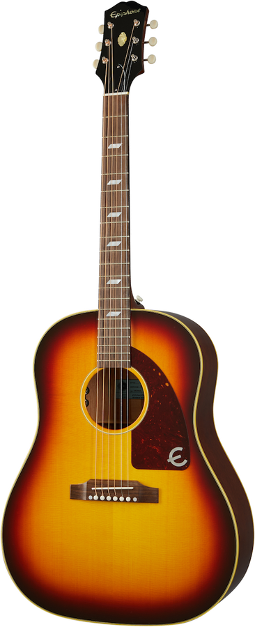 Original Round Shoulder Dreadnought Epiphone Usa Texan Vintage sunburst
