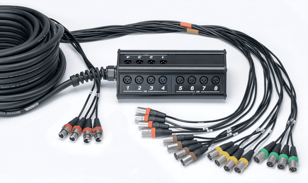 Cordial Stagebox 16 Ingangen 4 Uitgangen XLR-kabel 30 M