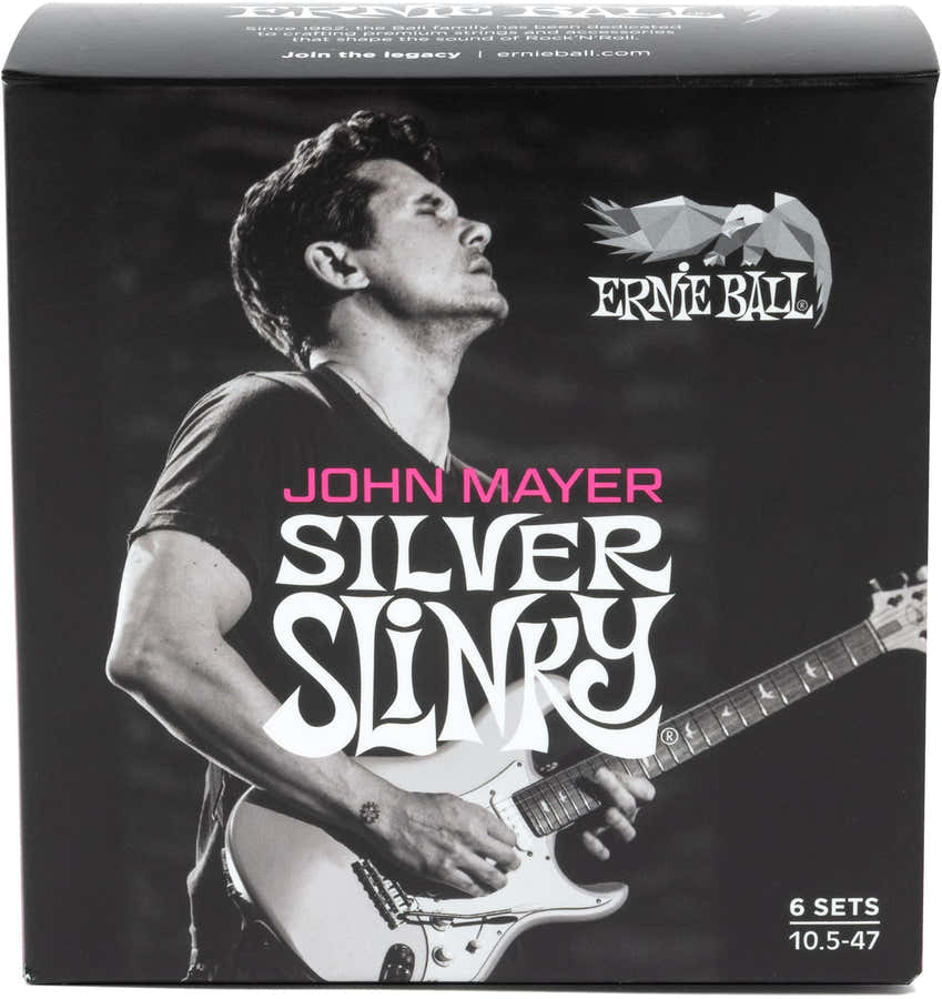 Silver Slinky Nickel Wound Sign. John Mayer - 10,5-47 - Pack De 6