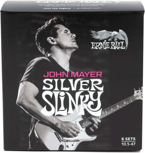 Silver Slinky Nickel Wound Sign. John Mayer - 10,5-47 - Pack De 6