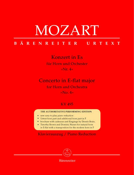 Moz W.A. - Concerto N°4 En Mib Majeur Kv 495 - Cor Piano
