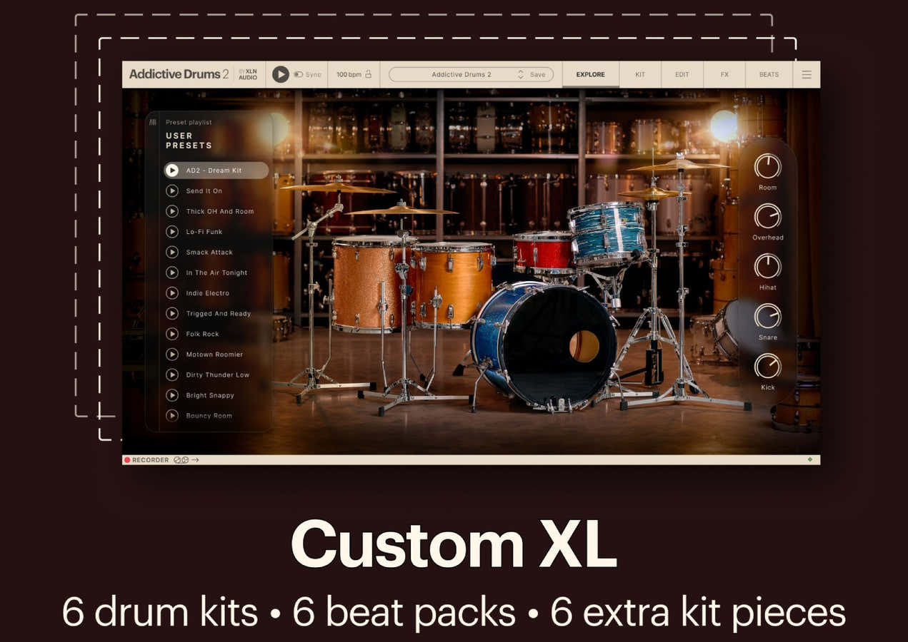 Addictive Drums 2 Custom XL-collectie