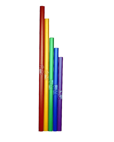 Chromatische bas-Boomwhackers – 5 tonen