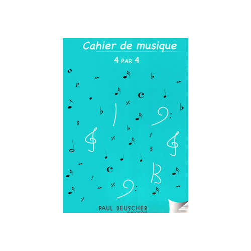 Cahier De Musique 16 Portées + Reliure Spirale