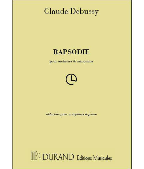 Durand Debussy C. - Rhapsodie - Saxophone et Piano