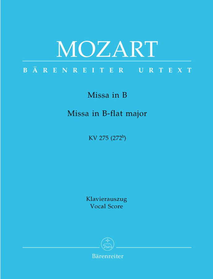 Moz W.A. - Messe En Sib Majeur Kv 275 - Ch Piano