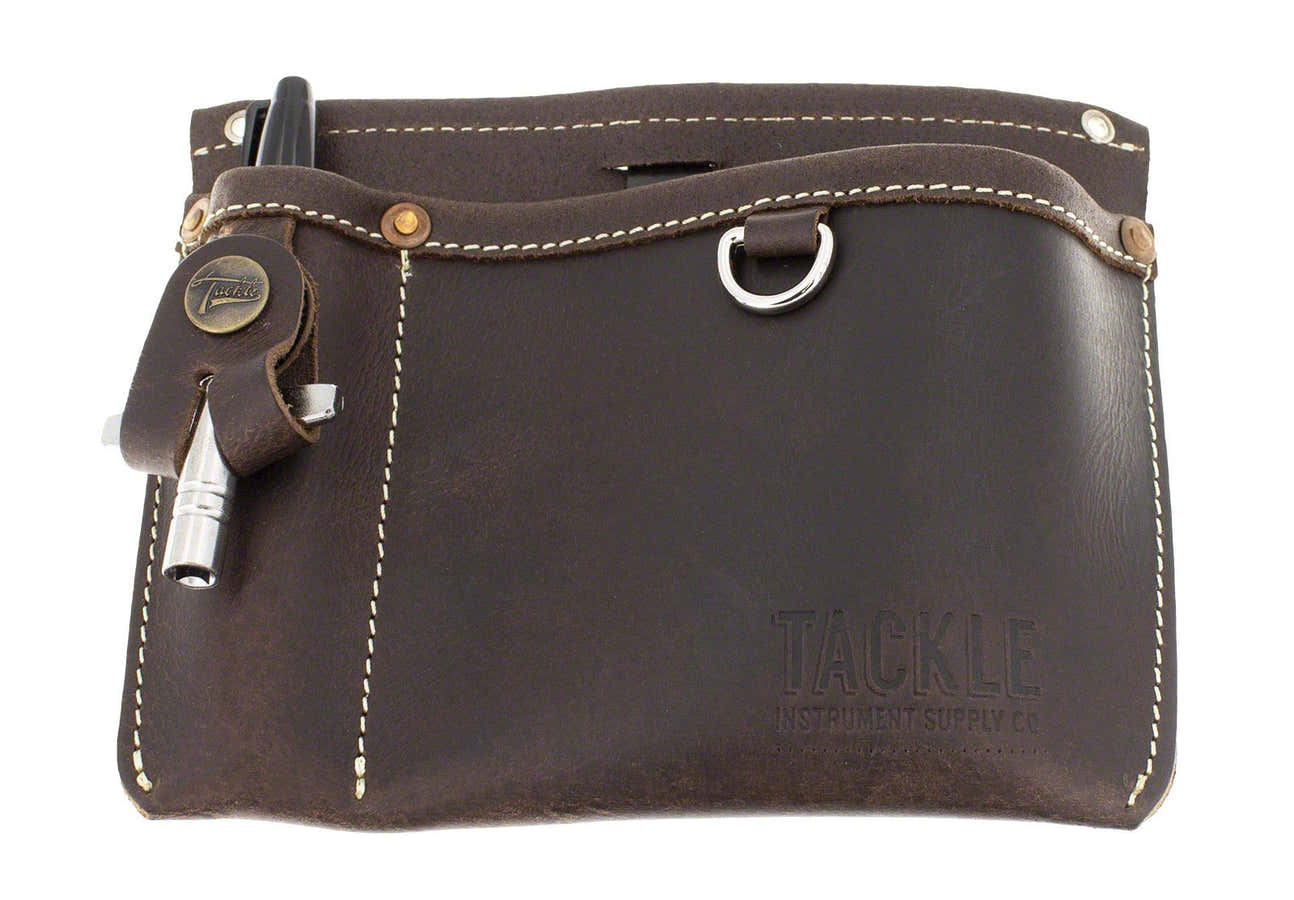 Pochette De Rangement En Cuir - Marron