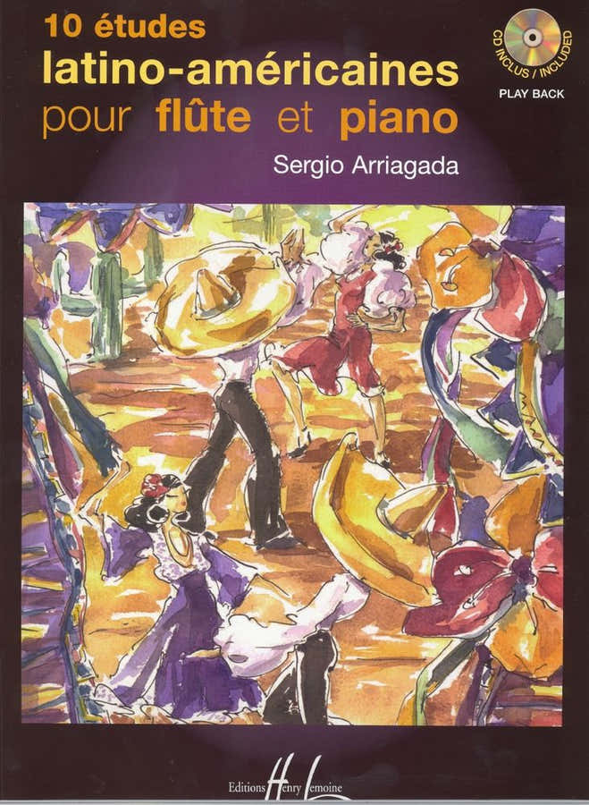 Arriagada Sergio - Latijns-Amerikaanse etudes (10) + CD - Fluit en piano