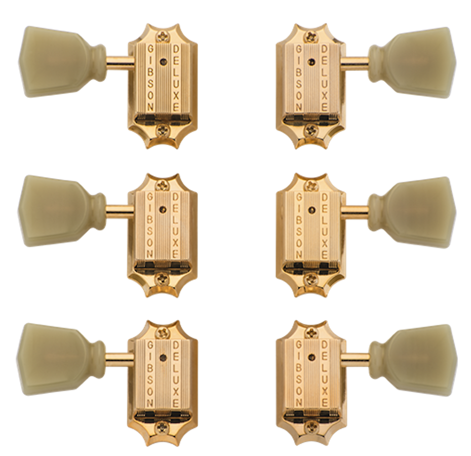 Deluxe Green Key Tuner Set Vintage Gold