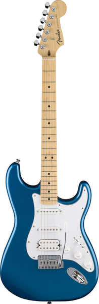 Fender Standard Stratocaster HSS MN Witte Slagplaat Aqua Marine Metallic