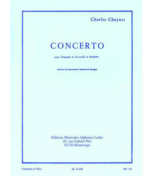 Leduc Chaynes Charles - Concerto - Trompette & Piano