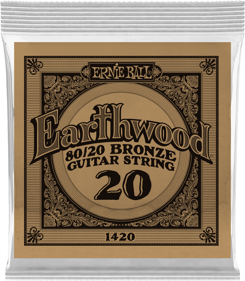 .020 EARTHWOOD 80/20 BRONZE ACOUSTIC GUITAR STRINGS