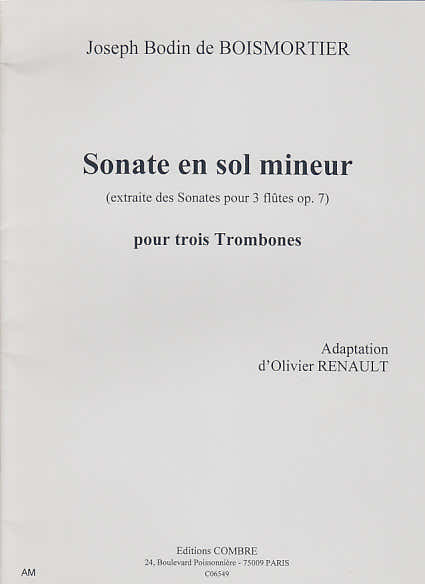 Boismortier - Sonate in g klein - 3 Trombones