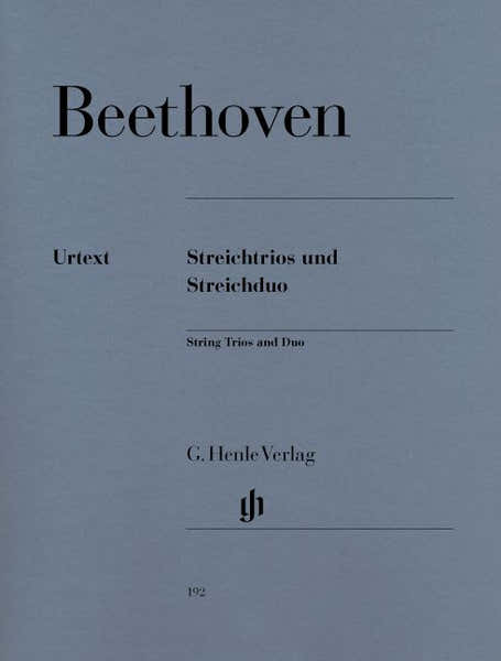 BEETHOVEN L.V. - STRING TRIOS OP. 3 8 AND 9 AND STRING DUO WOO 32